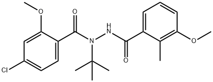 Benzoic acid, 3-Methoxy-2-Methyl-, 2-(4-chloro-2-
Methoxybenzoyl)-2-(1,1-diMethylethyl)hydrazide Structure