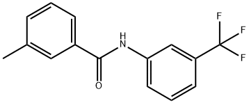 N-[3-(トリフルオロメチル)フェニル]-3-メチルベンズアミド 化学構造式