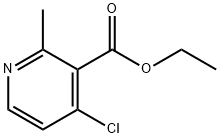4-氯-2-甲基-吡啶-3-甲酸乙酯,164390-30-1,结构式