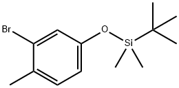 (3-BroMo-4-Methylphenoxy)(tert-butyl)diMethylsilane Structure