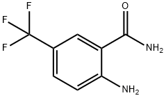 2-アミノ-5-(トリフルオロメチル)ベンズアミド 化学構造式