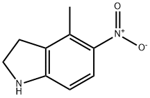 4-甲基-2,3-二氢-5-硝基吲哚,165250-68-0,结构式