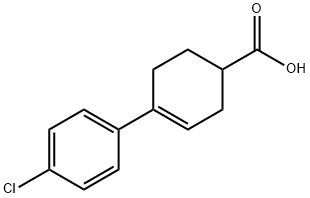 4-(4-氯苯基)环己-3-烯-1-羧酸, 165317-79-3, 结构式