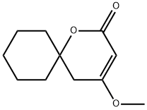 4-Methoxy-1-oxaspiro[5.5]undec-3-en-2-one Struktur
