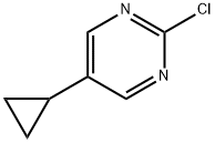 2-クロロ-5-(シクロプロピル)ピリミジン 化学構造式
