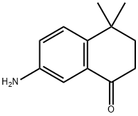 7-氨基-4,4-二甲基-3,4-二氢萘-1(2H)-酮, 166977-93-1, 结构式
