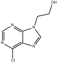 2-(6-Chloro-purin-9-yl)-ethanol 化学構造式