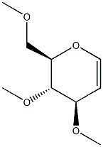 3,4,6-トリ-O-メチル-D-グルカール 化学構造式