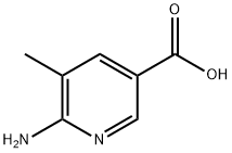 3-Pyridinecarboxylicacid,6-amino-5-methyl-(9CI) Struktur