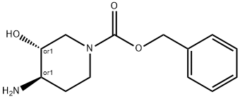 trans-4-AMino-1-Cbz-3-hydroxypiperidine Structure