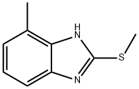 1H-Benzimidazole,4-methyl-2-(methylthio)-(9CI) Structure