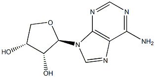 (2R,3R,4R)-2-(6-aMino-9H-purin-9-yl)tetrahydrofuran-3,4-diol Structure