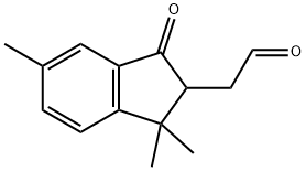 (RS)-2-(2-oxoethyl)-3,3,6-triMethyl-1-indanone Structure