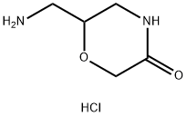 6-(AMinoMethyl)Morpholin-3-one hydrochloride Structure