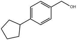 (4-シクロペンチルフェニル)メタノール 化学構造式