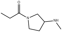 1-(3-(MethylaMino)pyrrolidin-1-yl)propan-1-one Structure