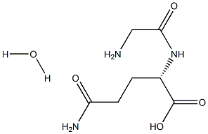 グリシル-L-グルタミン一水和物 化学構造式