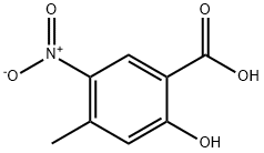 2-羟基-4-甲基-5-硝基苯甲酸, 17276-91-4, 结构式