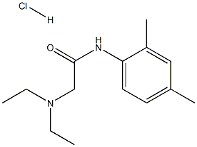 2-(二乙氨基)-N-(2,4-二甲基苯基)乙酰胺盐酸盐,17289-54-2,结构式