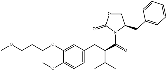 (R)-4-benzyl-3-((R)-2-(4-Methoxy-3-(3-Methoxypropoxy)benzyl)-3-Methylbutanoyl)oxazolidin-2-one