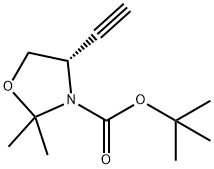 (S)-2,2-Dimethyl-3-(N-Boc)-4-ethynyl-oxazolidine Structure