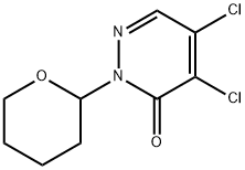 4,5-二氯-2-(四氢-吡喃-2-基)-2H-吡嗪-3-酮, 173206-13-8, 结构式