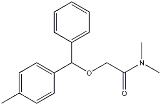 N,N-DiMethyl-2-[phenyl(4-tolyl)Methoxy]acetaMide Structure
