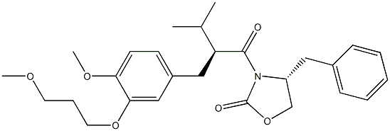 (R)-4-benzyl-3-((S)-2-(4-Methoxy-3-(3-Methoxypropoxy)benzyl)-3-Methylbutanoyl)oxazolidin-2-one