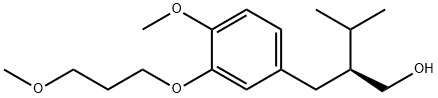 (S)-2-(4-Methoxy-3-(3-Methoxypropoxy)benzyl)-3-Methylbutan-1-ol Structure