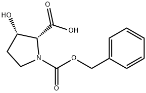 (2S,3S)-3-hydroxy-1,2-Pyrrolidinedicarboxylic acid, 1-(phenylMethyl) ester Structure