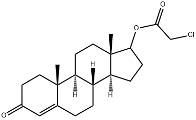 17-Hydroxy-androst-4-en-3-one Chloroacetate Struktur