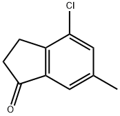 4-氯-6-甲基-1-茚酮, 174603-62-4, 结构式