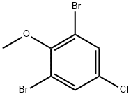 1,3-dibromo-5-chloro-2-methoxybenzene Struktur