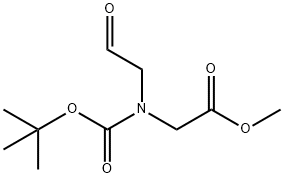 Glycine, N-[(1,1-diMethylethoxy)carbonyl]-N-(2-oxoethyl)-Methyl ester Structure
