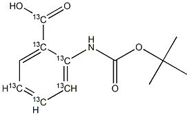 N-(tert-Butyloxy)carbonyl Anthranilic Acid-13C6 Struktur