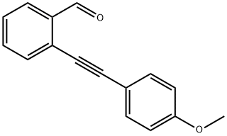 2 -(2 -(4-甲氧基苯基)乙炔基)苯甲醛, 176910-67-1, 结构式