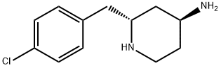 4-PiperidinaMine, 2-[(4-chlorophenyl)Methyl]-, (2R-trans)- (9CI) Struktur