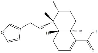 (4aR)-5β-[2-(3-Furyl)ethyl]-3,4,4aβ,5,6,7,8,8a-octahydro-5,6α,8aα-trimethyl-1-naphthalenecarboxylic acid Struktur