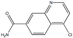 4-氯喹啉-7-甲酰胺 结构式