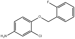 4-(2-fluorobenzyloxy)-3-chlorobenzenaMine Structure