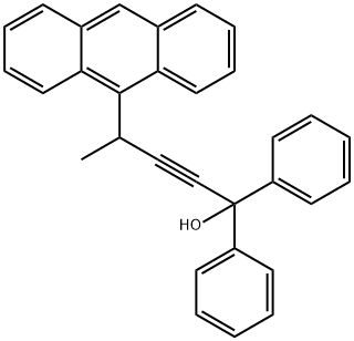 4-(Anthracen-2-yl)-1,1-diphenylpent-2-yn-1-ol Struktur
