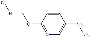 5-肼基-2-甲氧基吡啶盐酸盐 结构式