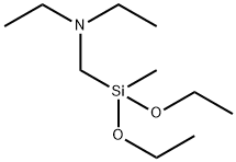(二乙胺基甲基)甲基二乙氧基硅烷, 17961-68-1, 结构式