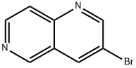 3-ブロモ-1,6-ナフチリジン 化学構造式
