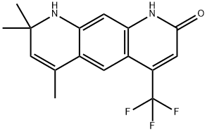 8,9-dihydro-6,8,8-triMethyl-4-(trifluoroMethyl)-Pyrido[3,2-g]quinolin-2( 1H)-one 结构式