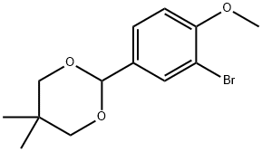 2-(3-BroMo-4-Methoxyphenyl)-5,5-diMethyl-1,3-dioxane Structure