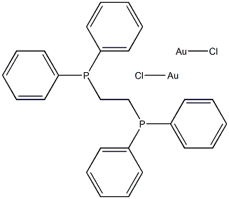 ジクロロ(DPPE)二金(I) 化学構造式