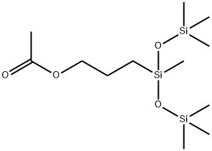 乙酰氧丙基七甲基三硅氧烷, 18044-09-2, 结构式