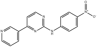 N-(4-Nitrophenyl)-4-(3-pyridyl)-2-pyriMidineaMine Struktur