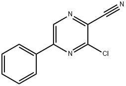 3-Chloro-5-phenylpyrazine-2-carbonitrile Struktur